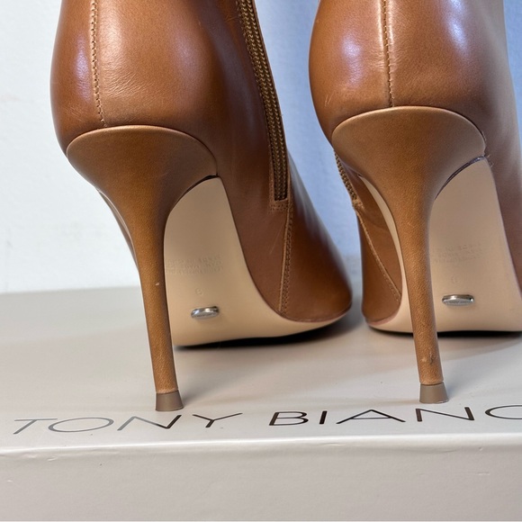 Tony Bianco Izia Boot in Whiskey brown knee high heel stiletto leather - Picture 10 of 14